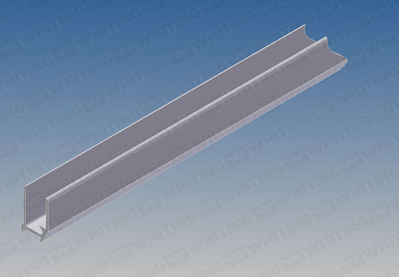 Aluminum Bottom U Channel and Seal Keeper For 3/4` Door